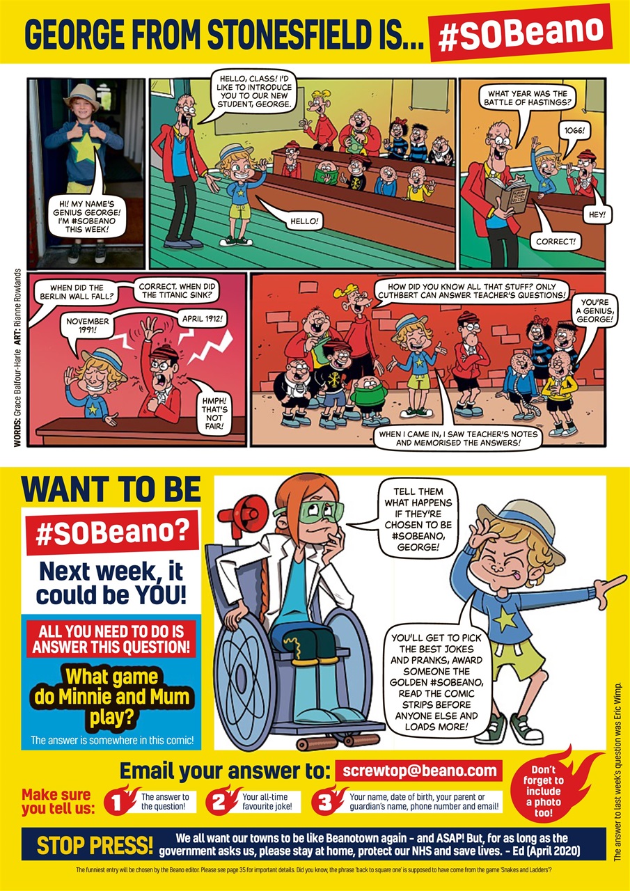 Beano Preview Pages
