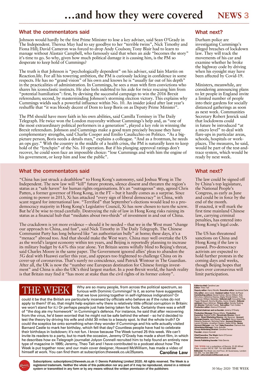 The Week Preview Pages