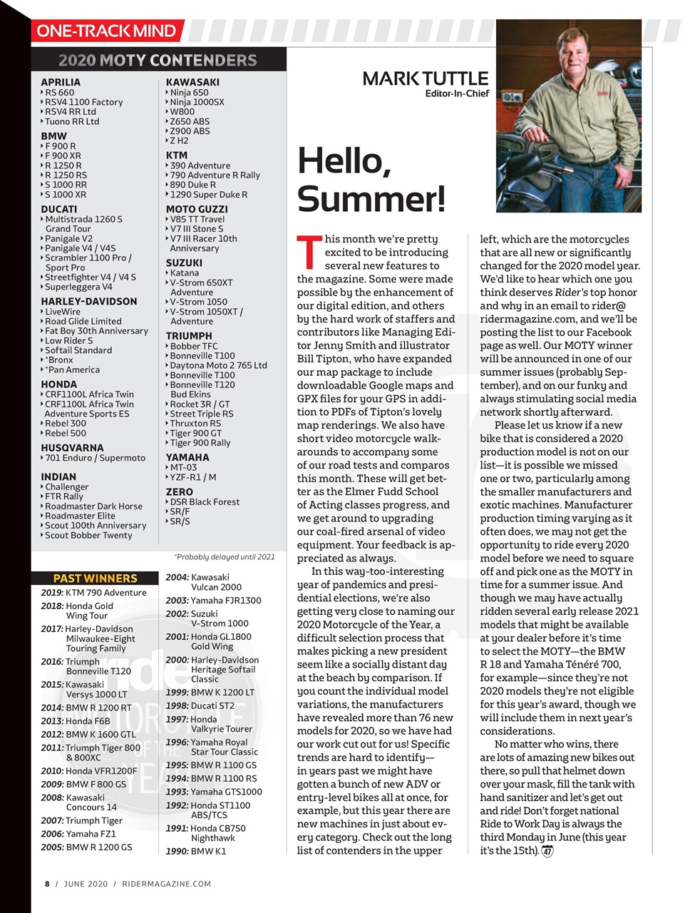 Rider Magazine Preview Pages