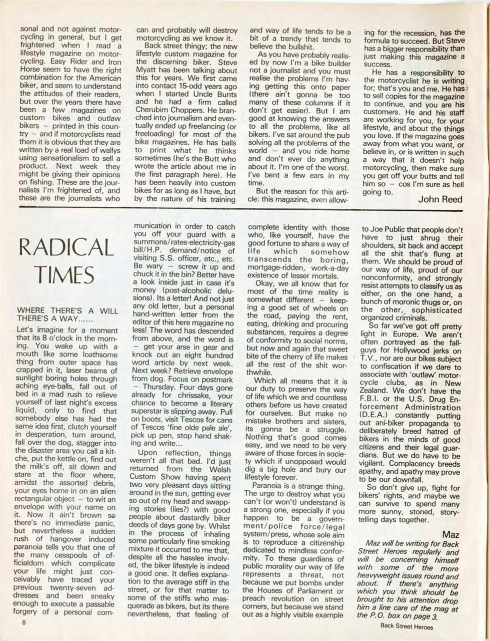 Back Street Heroes Preview Pages