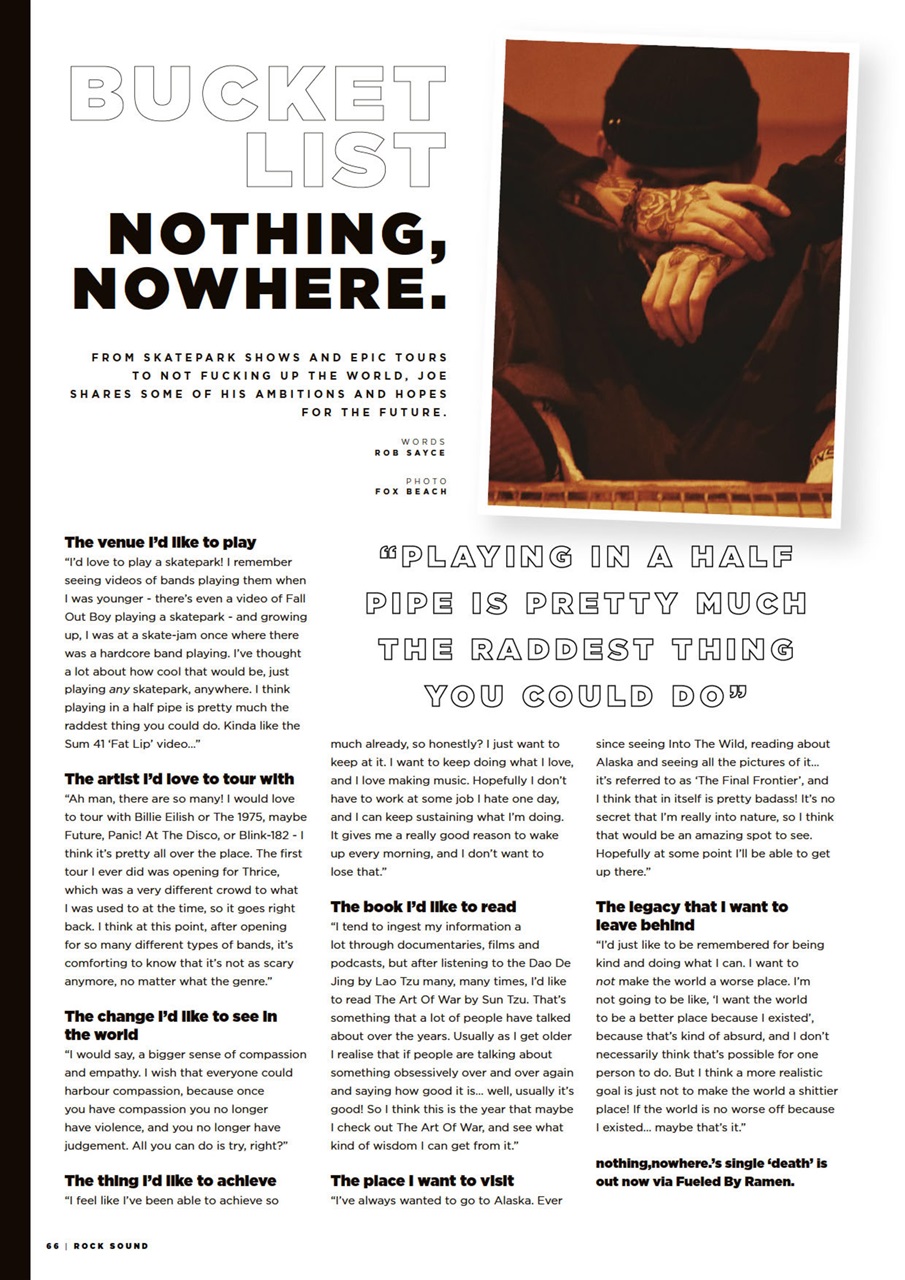 Rock Sound Magazine Preview Pages