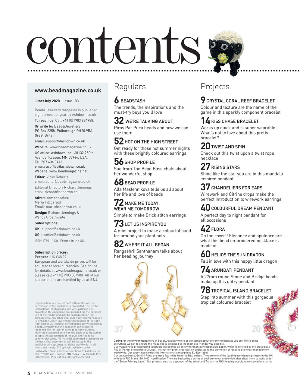 Bead & Jewellery Magazine Preview Pages
