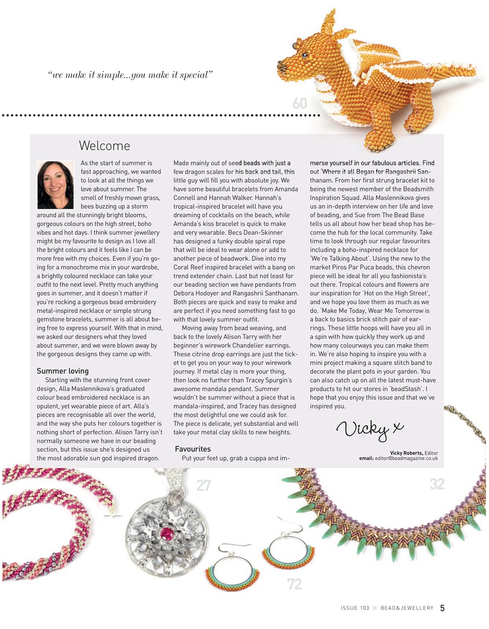 Bead & Jewellery Magazine Preview Pages