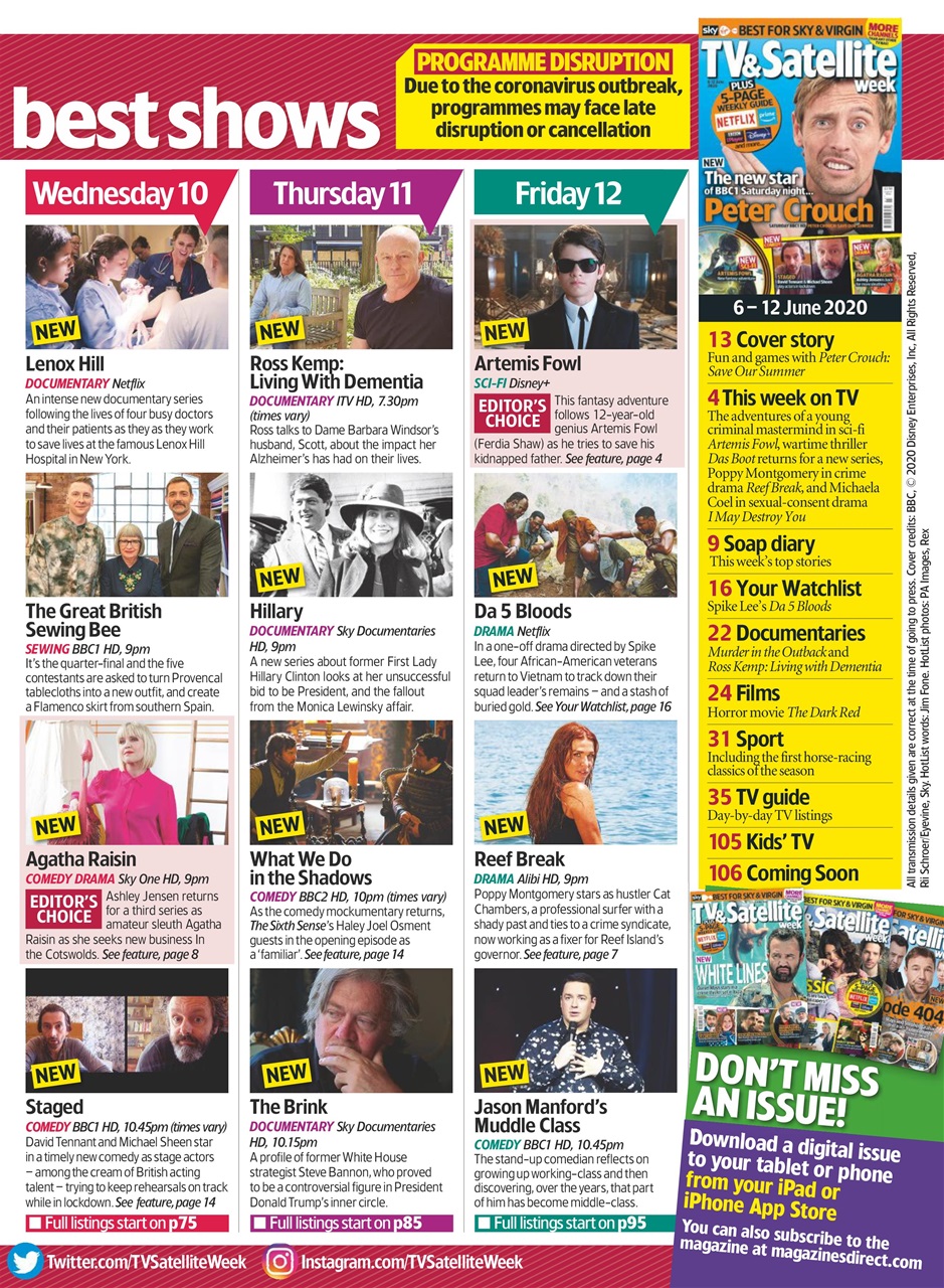 TV & Satellite Week Preview Pages