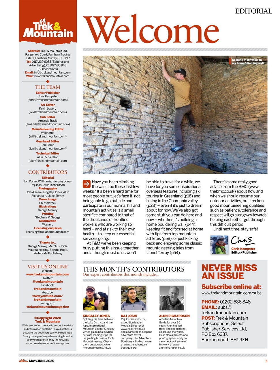 Trek & Mountain Magazine Preview Pages