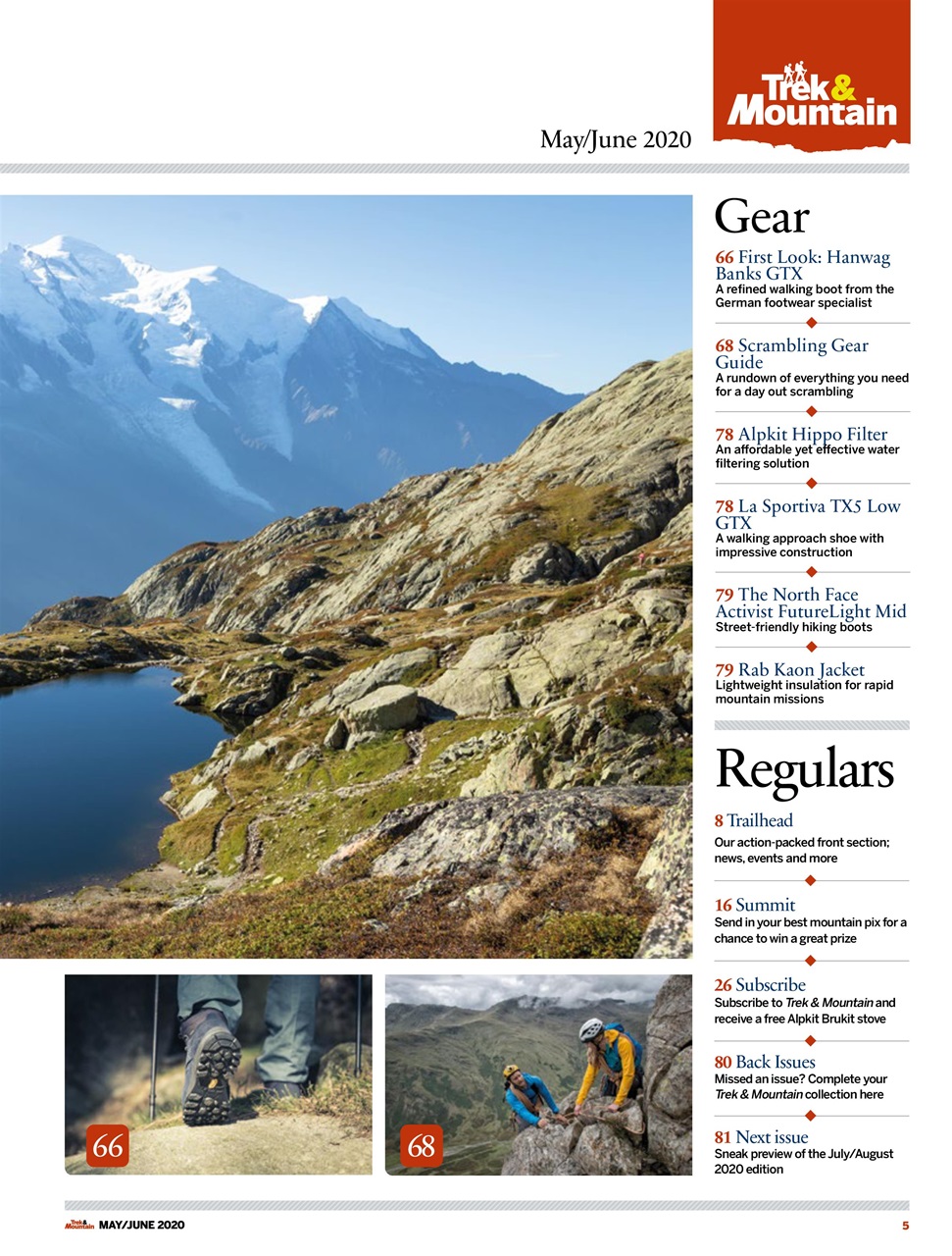 Trek & Mountain Magazine Preview Pages