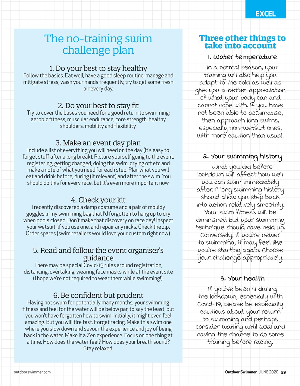 Outdoor Swimmer Preview Pages