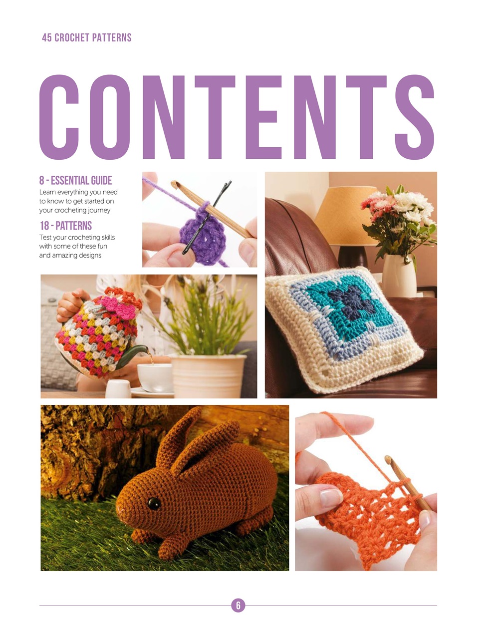 45 Crochet Patterns Preview Pages