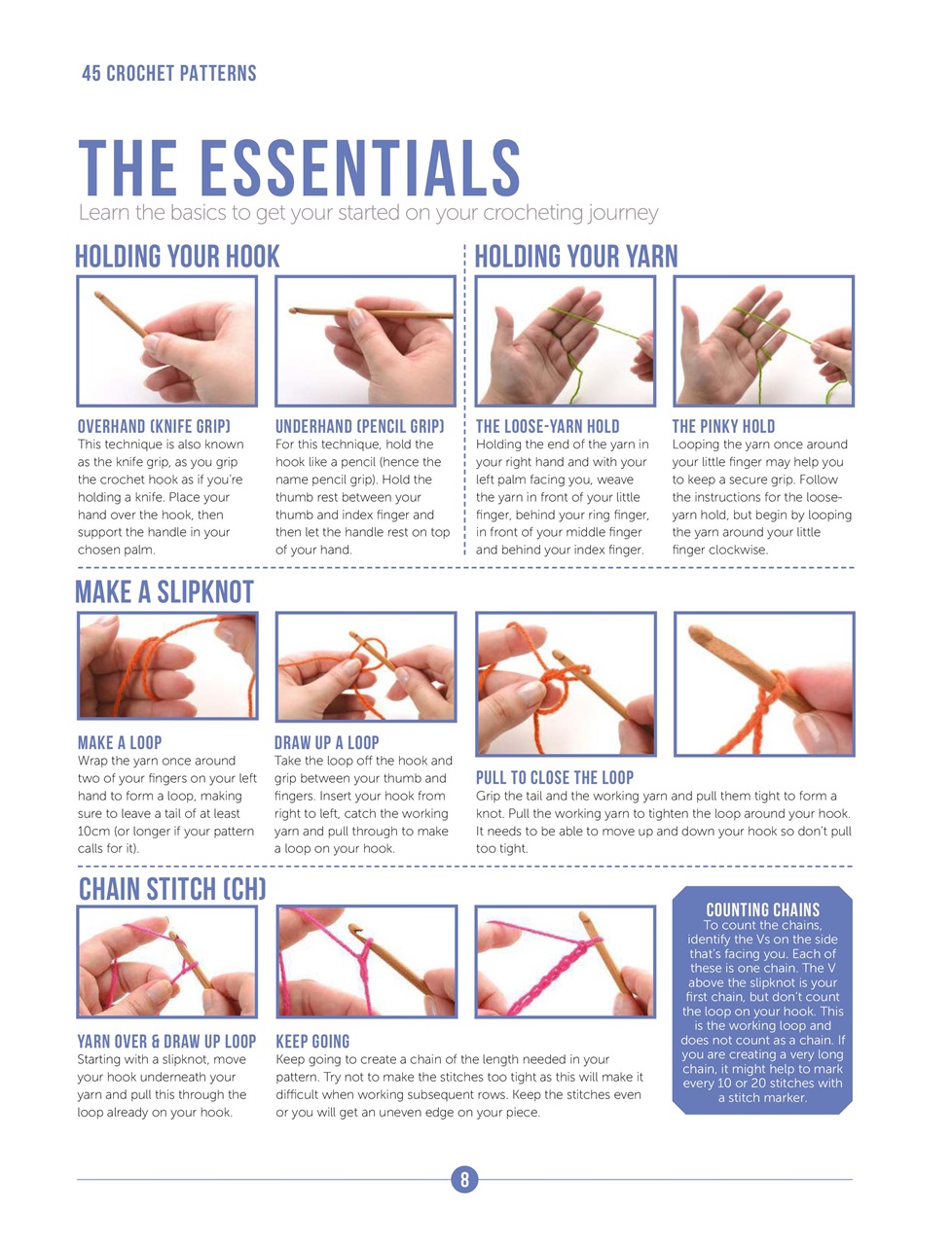 45 Crochet Patterns Preview Pages