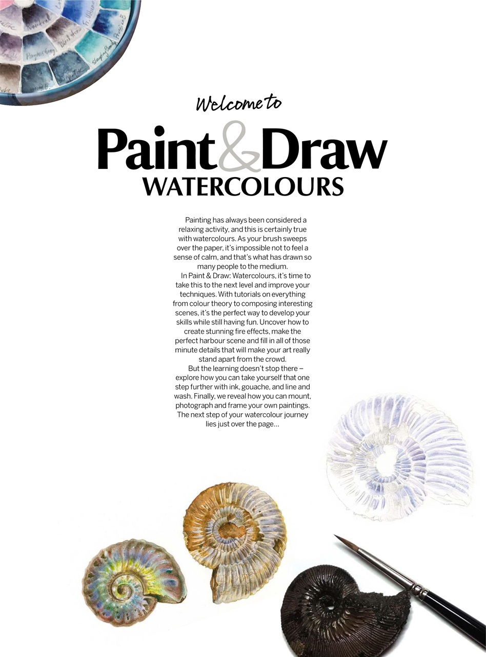 Paint & Draw: Watercolours Preview Pages