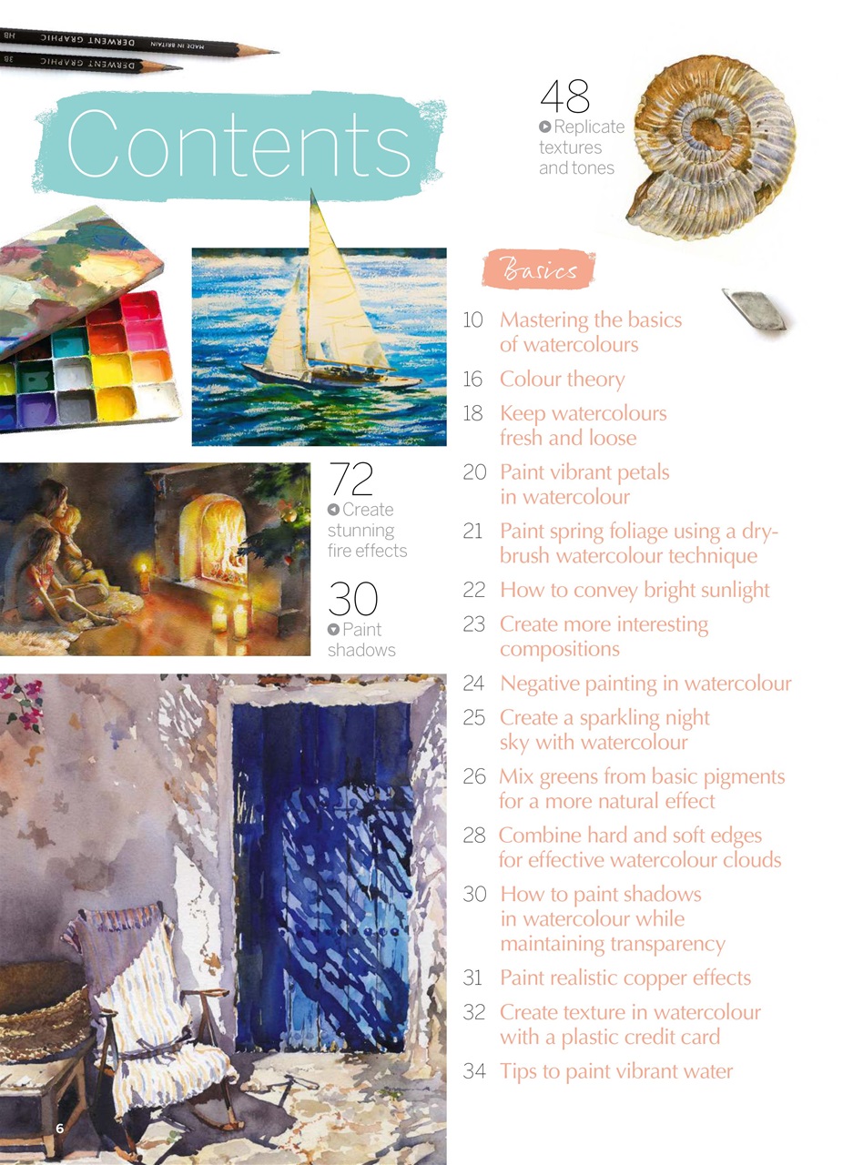 Paint & Draw: Watercolours Preview Pages