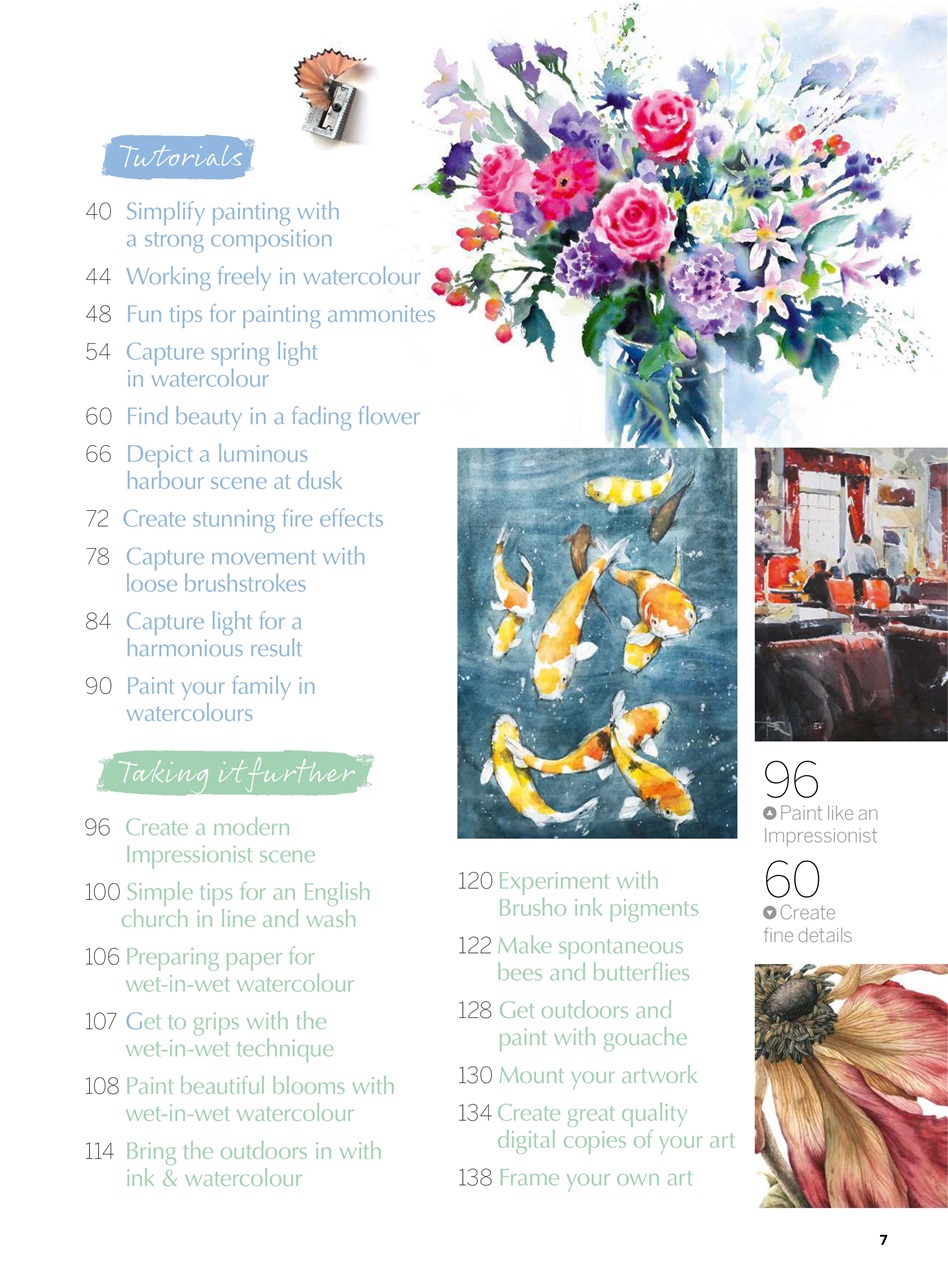 Paint & Draw: Watercolours Preview Pages