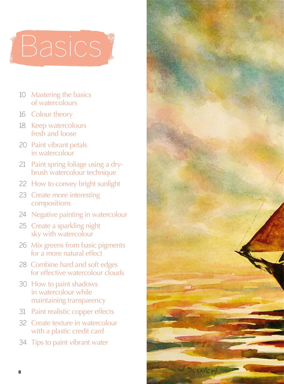 Paint & Draw: Watercolours Preview Pages