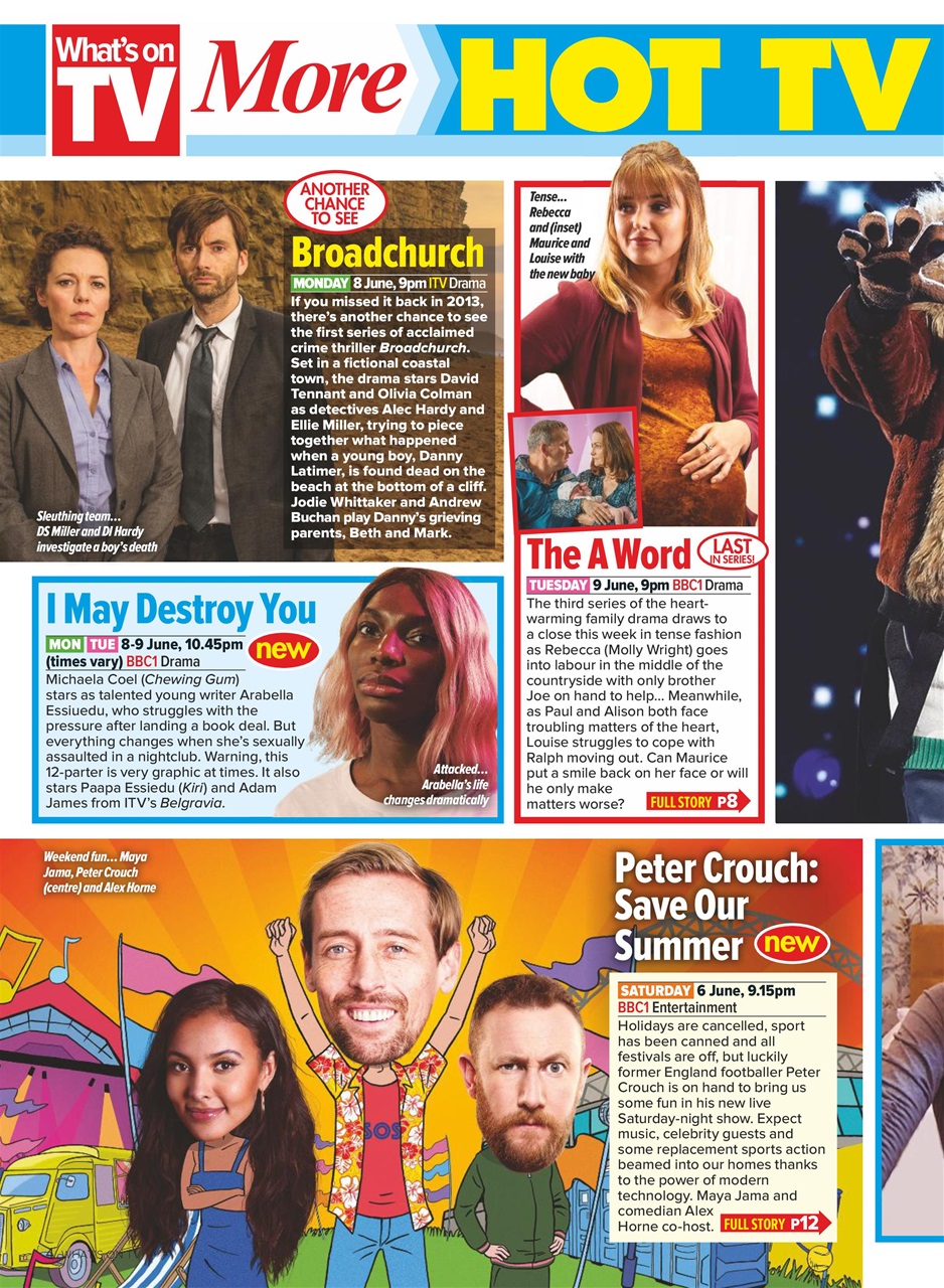 What's on TV Preview Pages