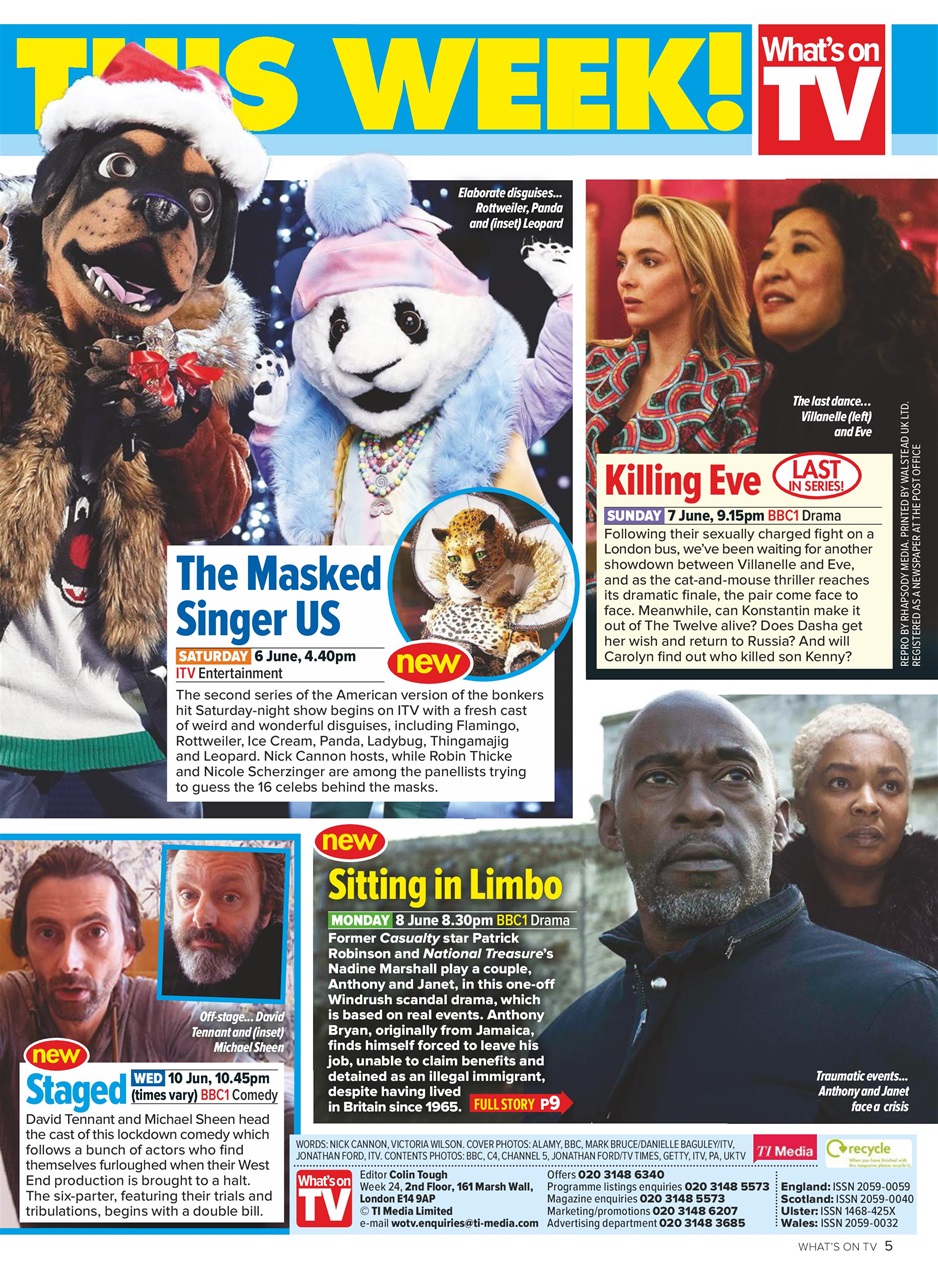What's on TV Preview Pages