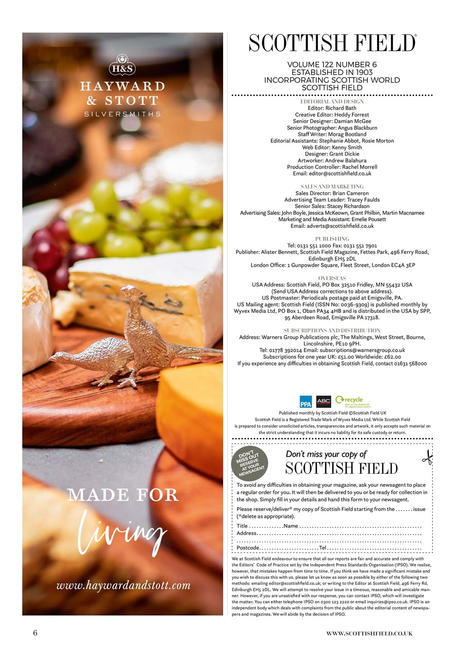 Scottish Field Preview Pages