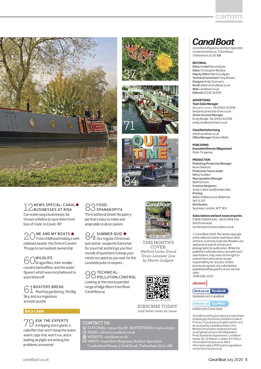 Canal Boat Preview Pages