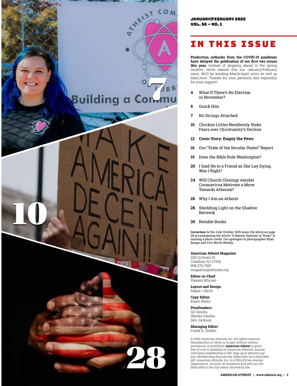 American Atheist Preview Pages