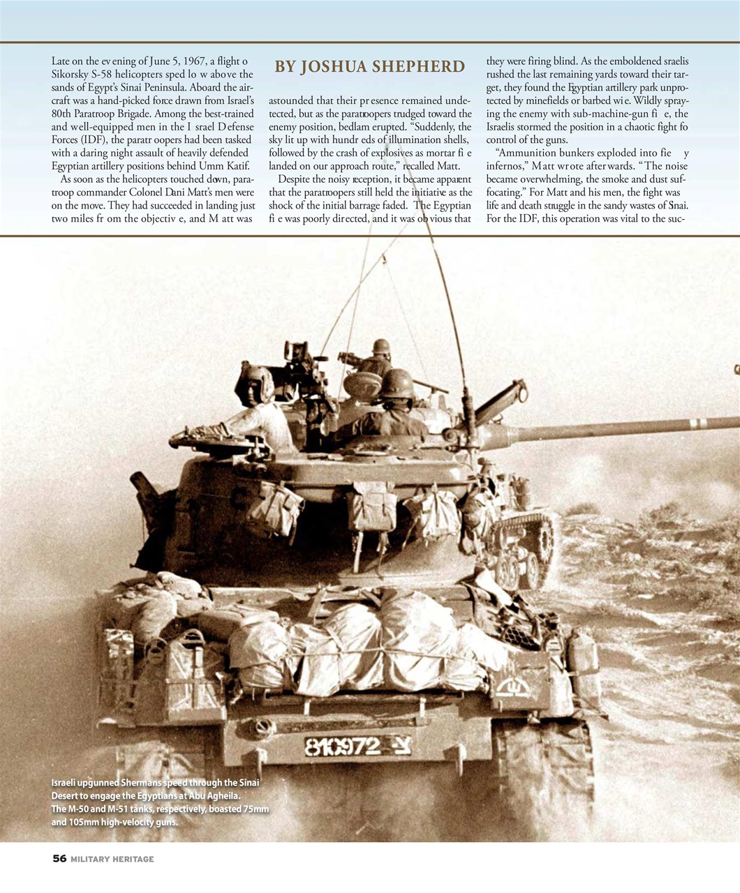 Military Heritage Preview Pages