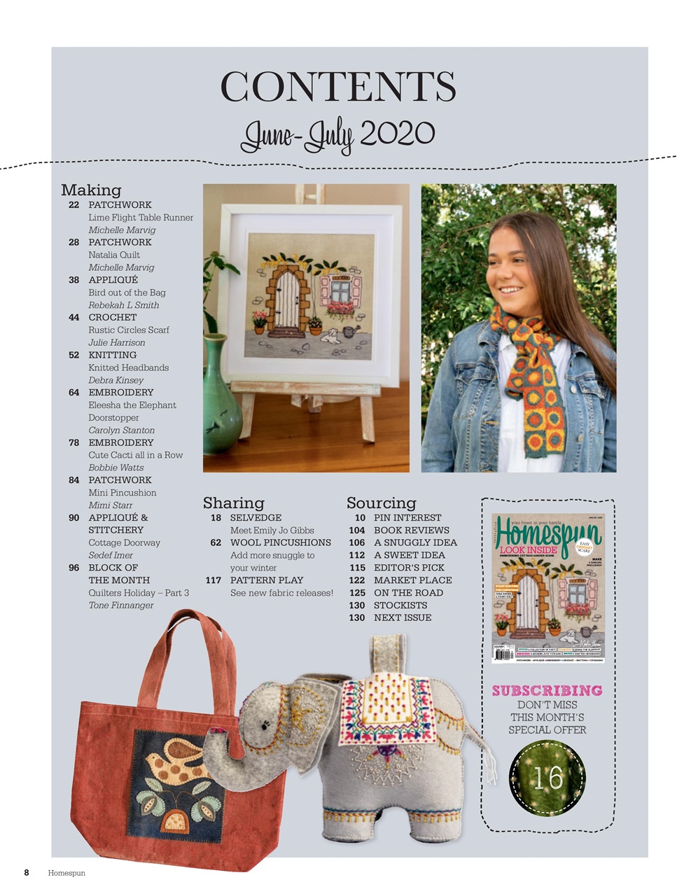 Homespun Preview Pages