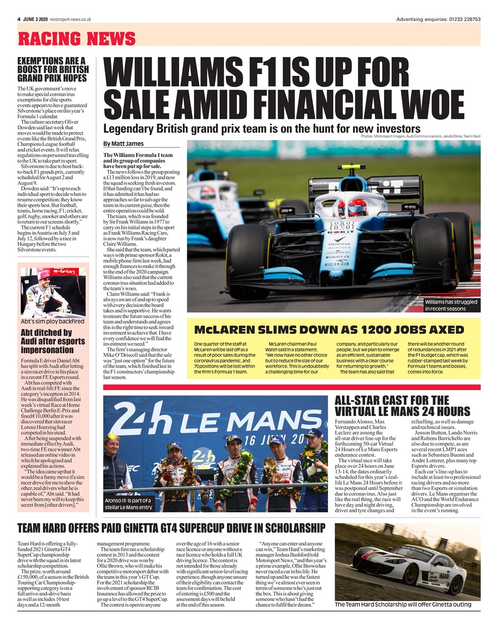 Motorsport News Preview Pages