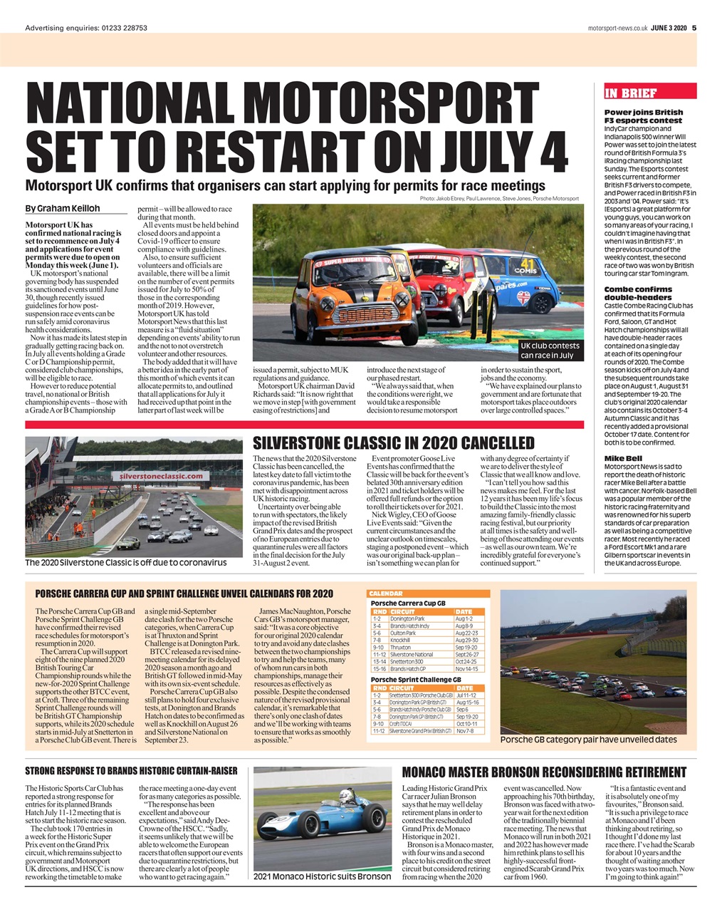 Motorsport News Preview Pages
