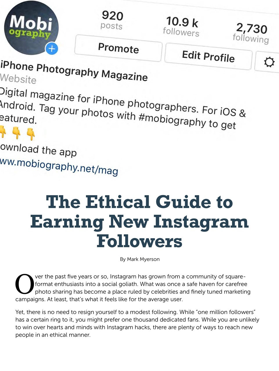 Mobiography Preview Pages