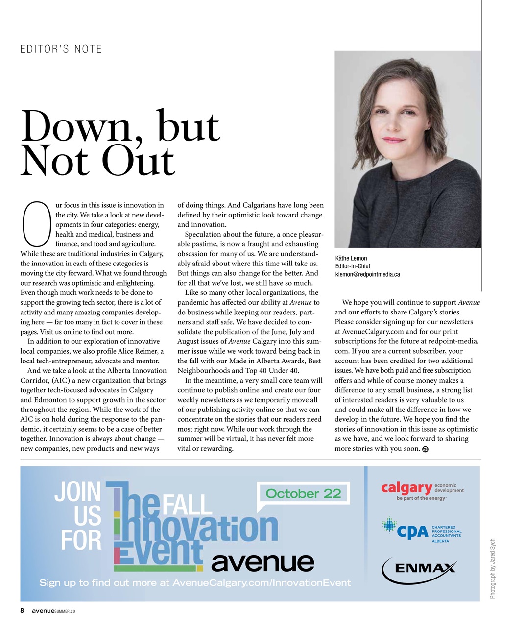 Avenue Calgary Preview Pages