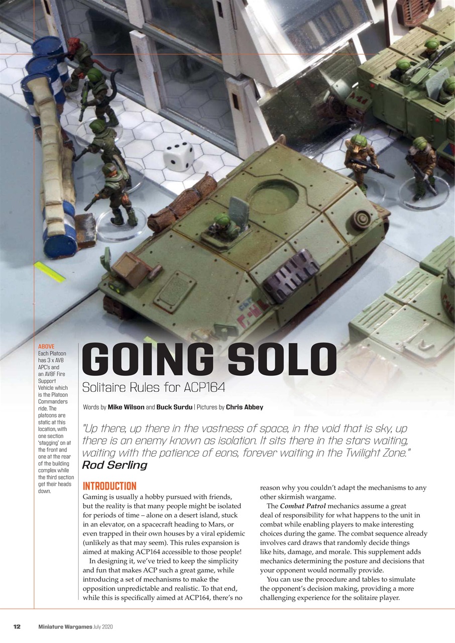 Miniature Wargames Preview Pages