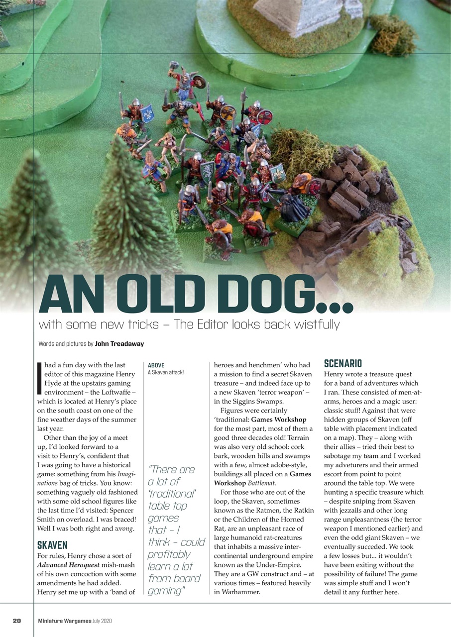 Miniature Wargames Preview Pages