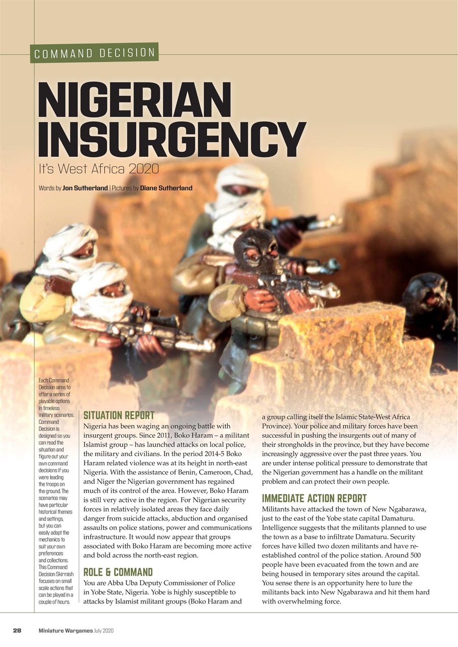 Miniature Wargames Preview Pages