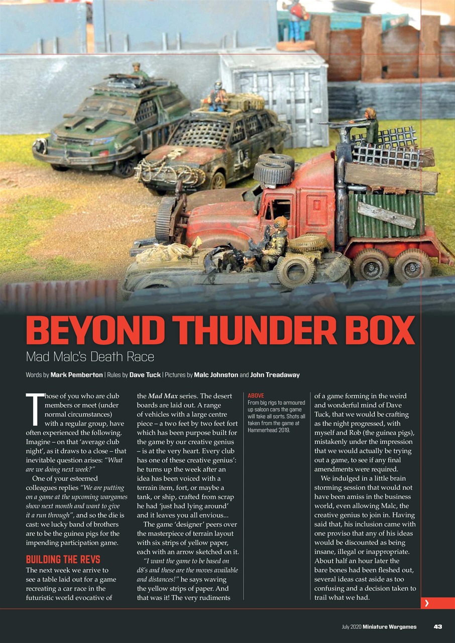 Miniature Wargames Preview Pages
