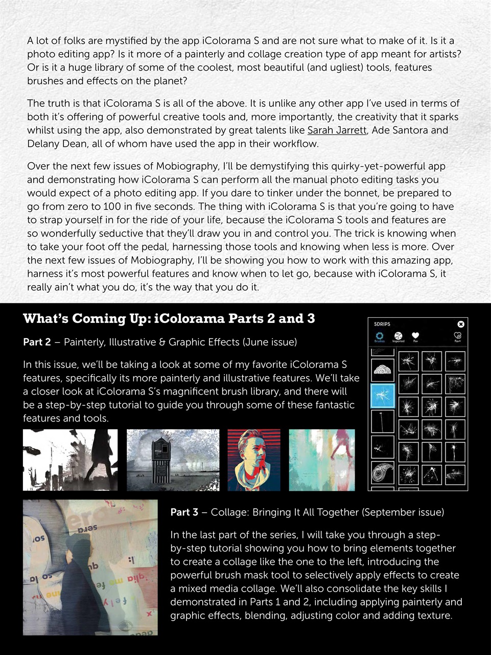 Mobiography Preview Pages