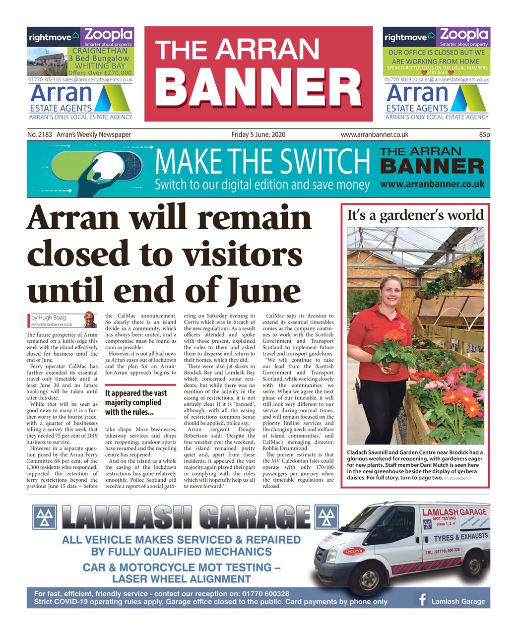 Arran Banner Preview Pages