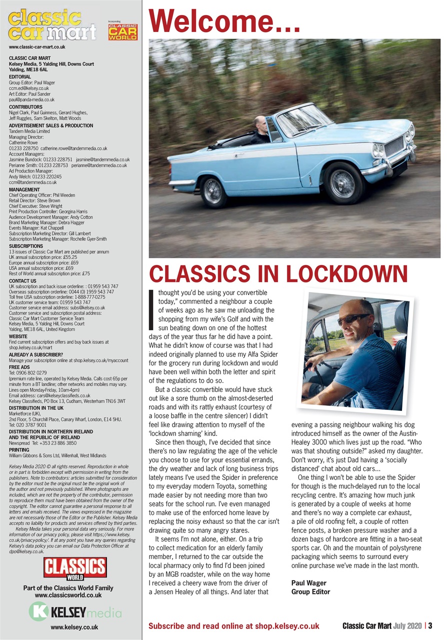 Classic Car Mart Preview Pages