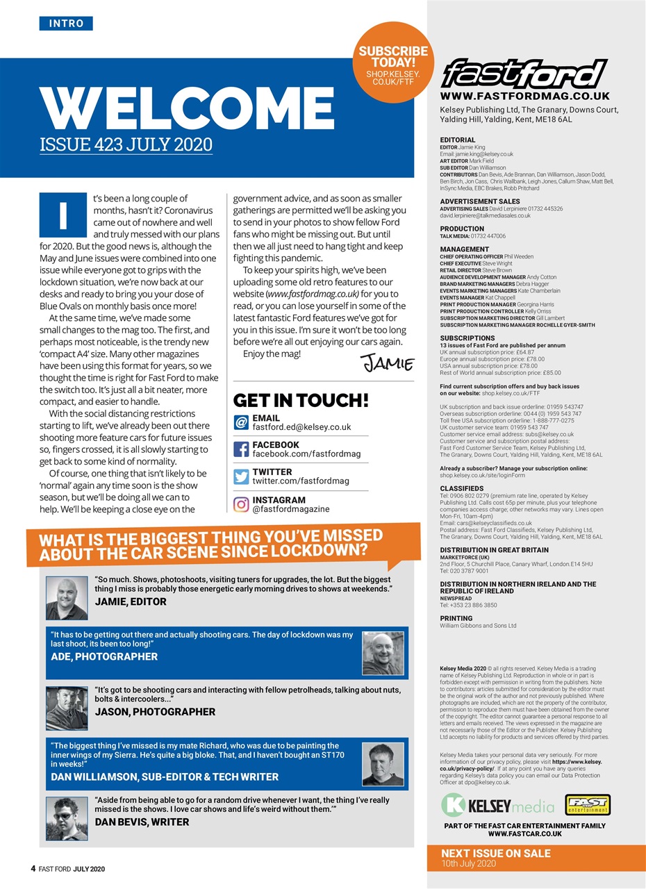 Fast Ford Preview Pages