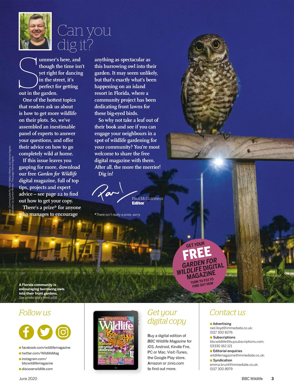 BBC Wildlife Magazine Preview Pages