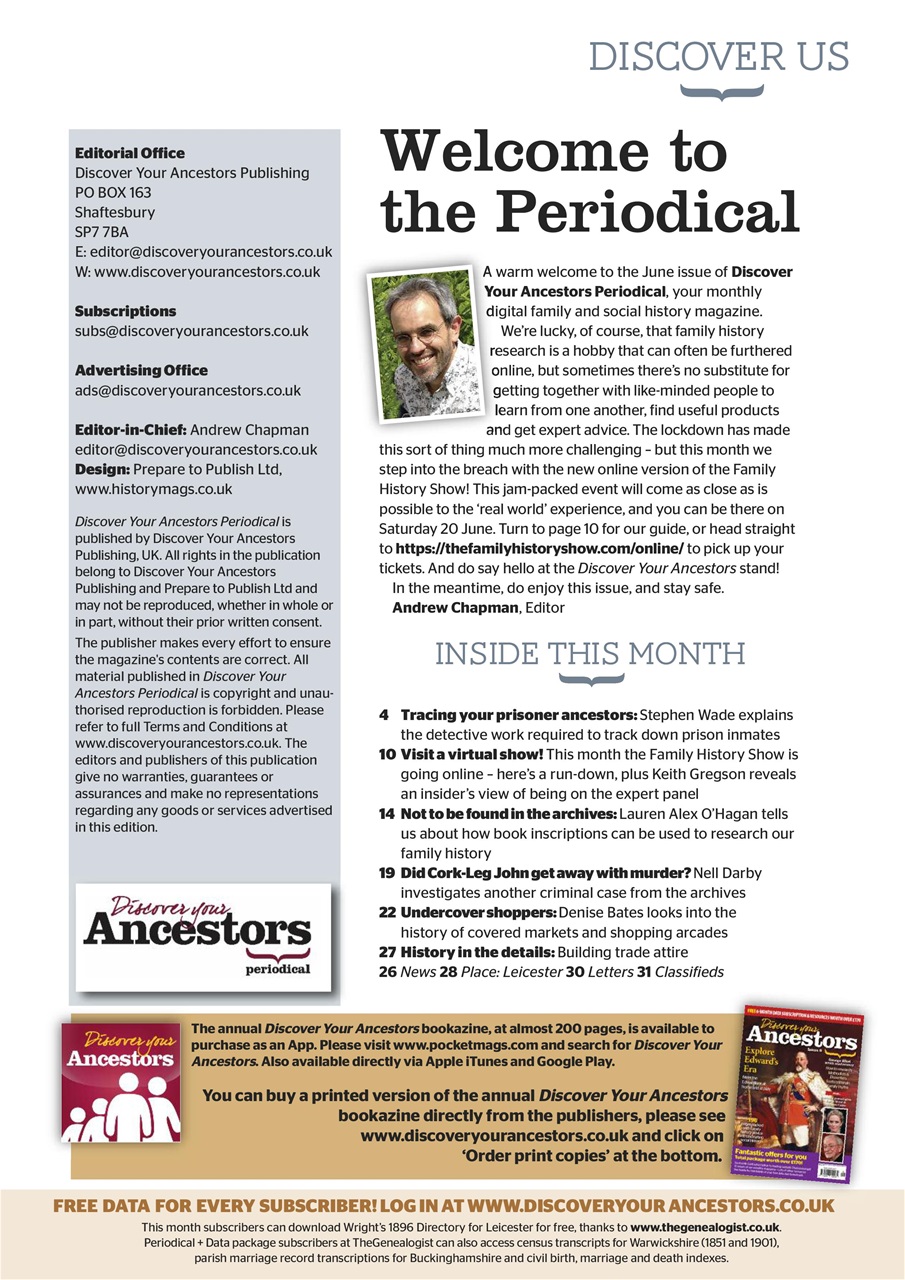 Discover Your Ancestors Preview Pages