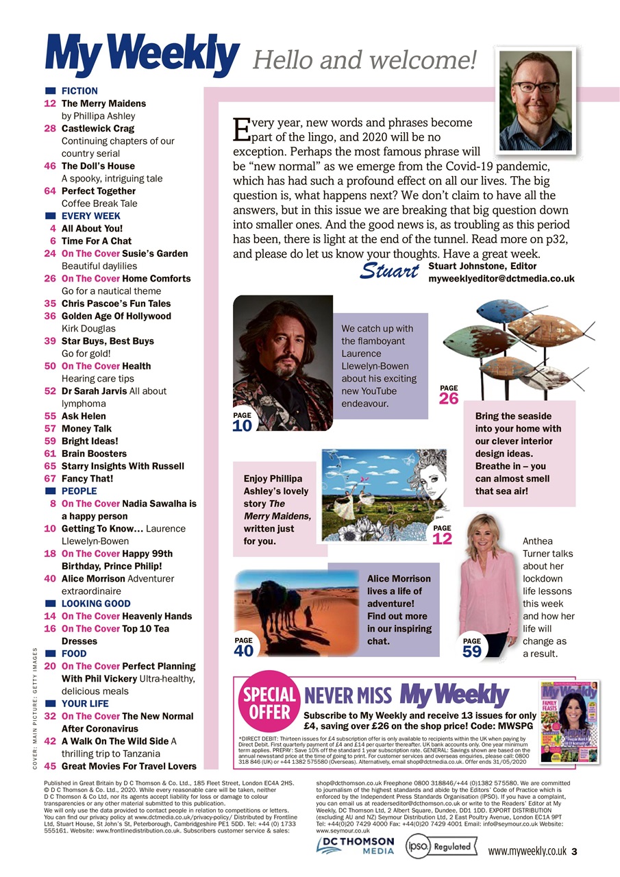 My Weekly Preview Pages