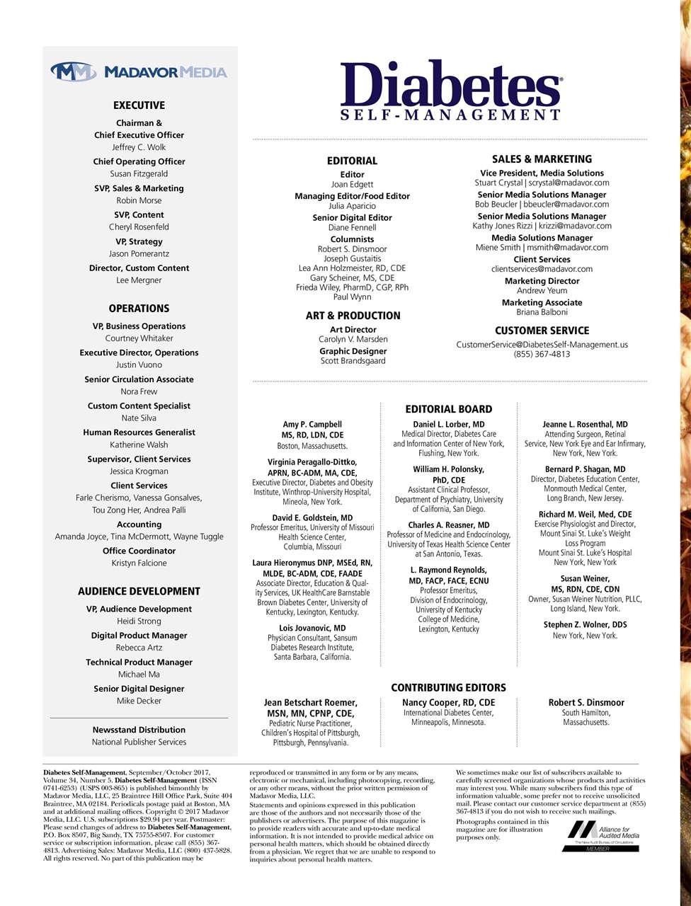 Diabetes Self-Management Preview Pages