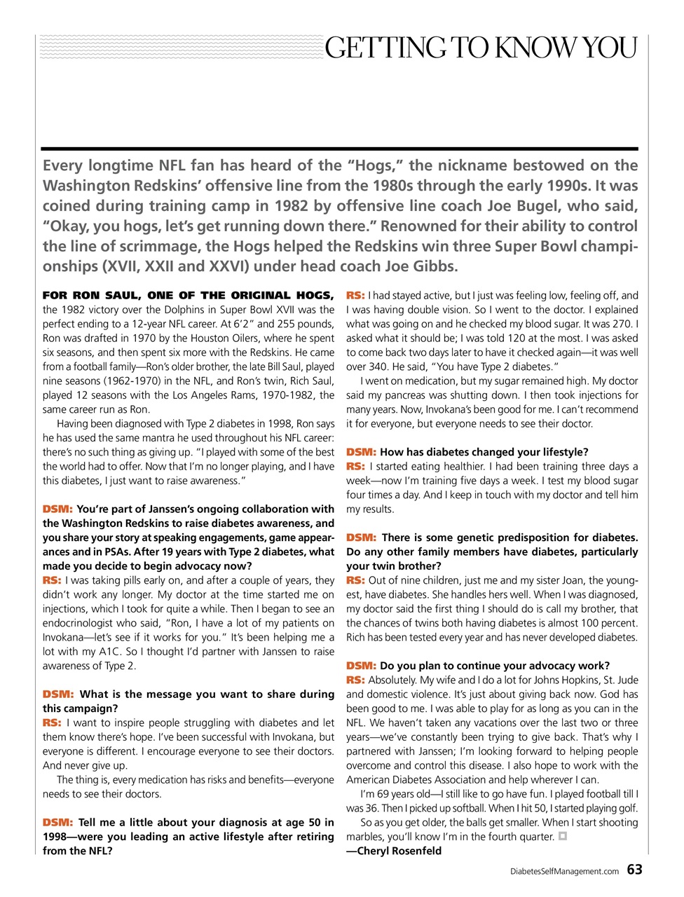 Diabetes Self-Management Preview Pages