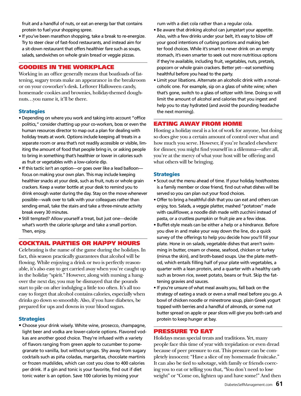 Diabetes Self-Management Preview Pages