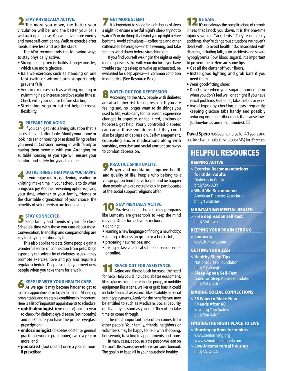 Diabetes Self-Management Preview Pages