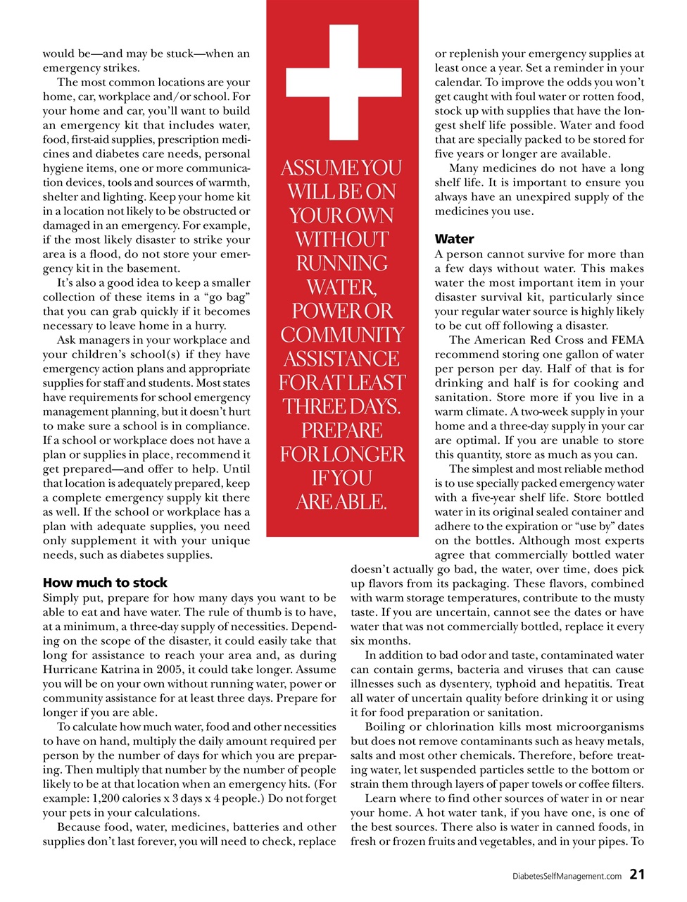 Diabetes Self-Management Preview Pages