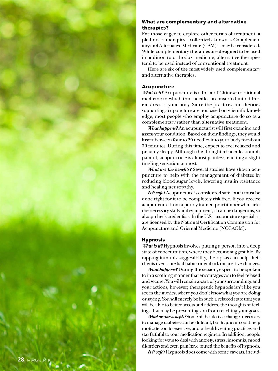 Diabetes Self-Management Preview Pages