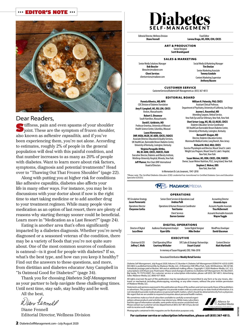Diabetes Self-Management Preview Pages