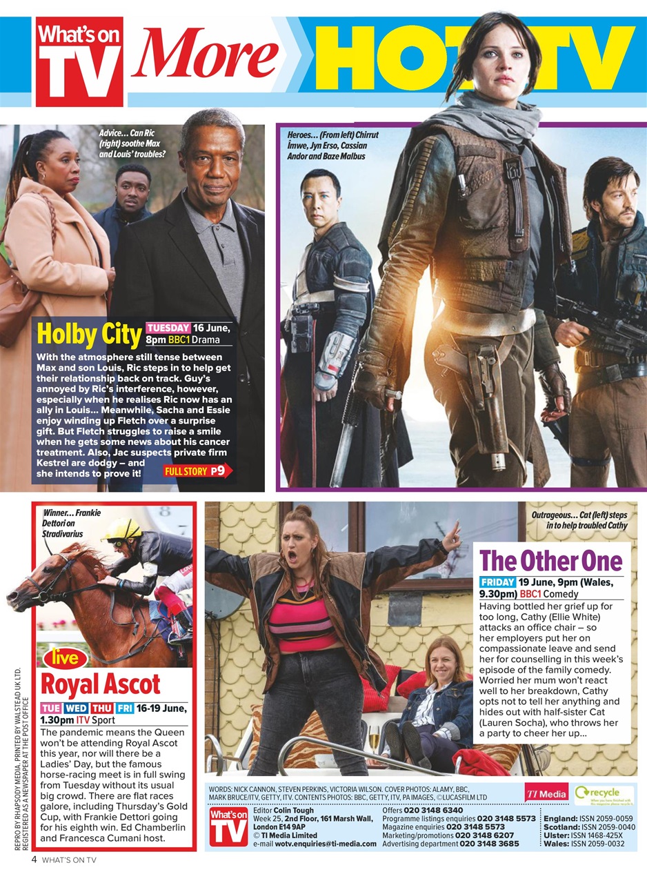 What's on TV Preview Pages