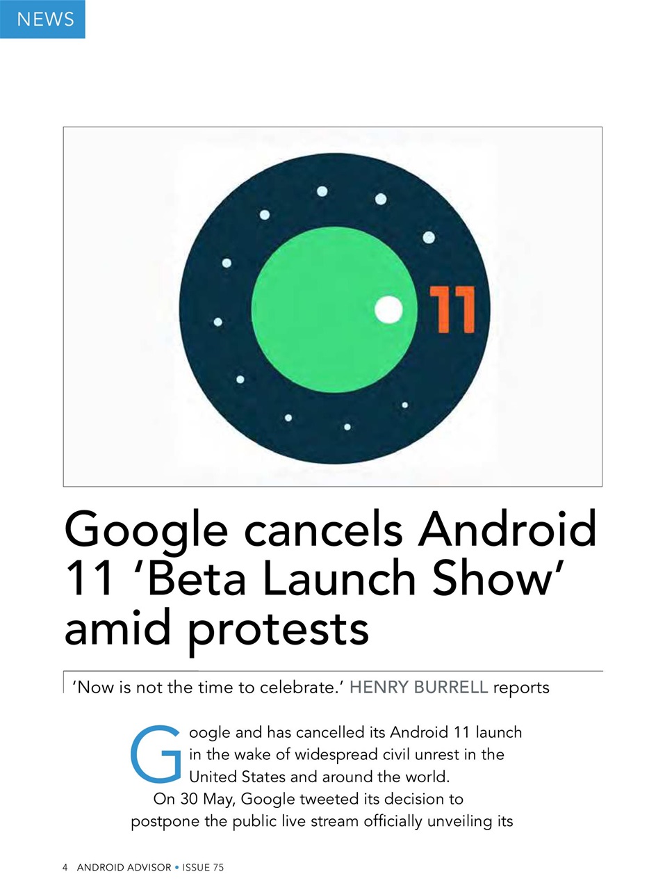 Android Advisor Preview Pages