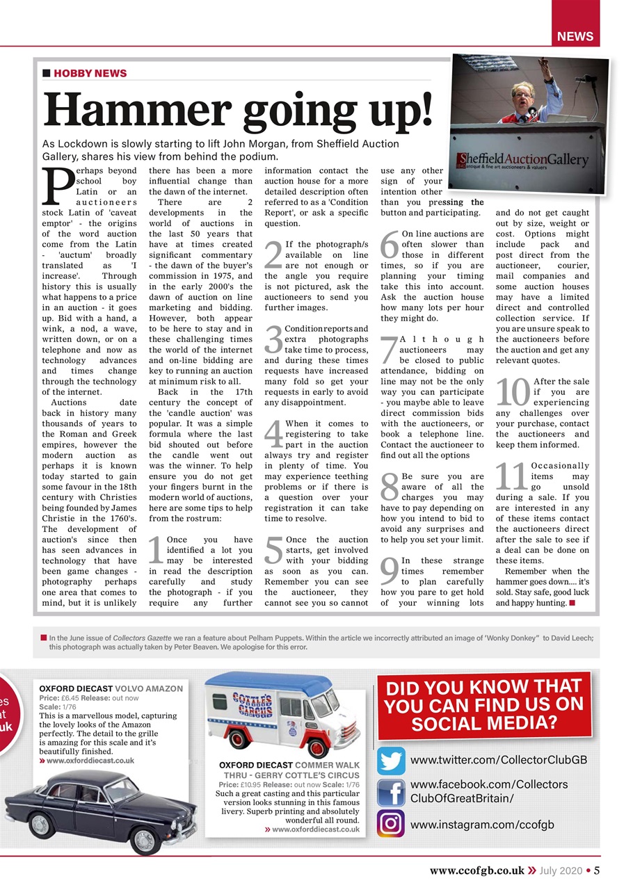 Collectors Gazette Preview Pages