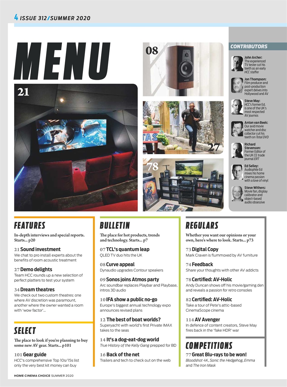 Home Cinema Choice Preview Pages